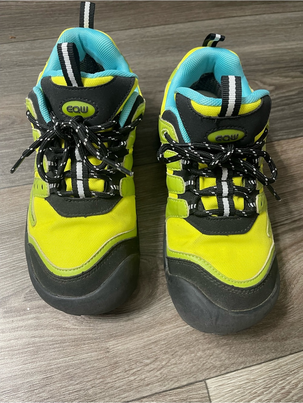 Kids' Lime Green and Black Active Sneakers
